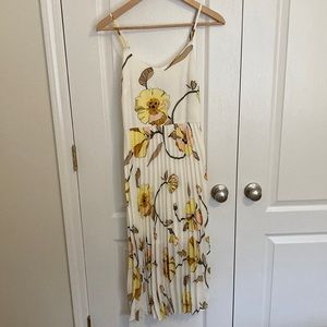 White Target MIDI Dress